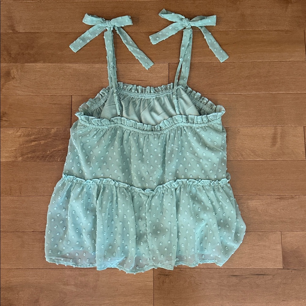 Altar’d State Lizzy Babydoll Top In Mint Green Women's Size M! - Picture 4 of 8